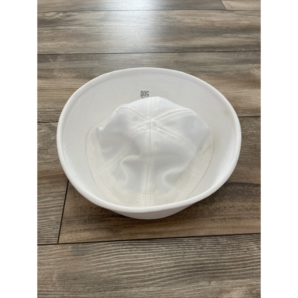 Vintage US Navy Issue Sailor Hat Dixie Cup White Cotton Twill Cap Size 7 1/4 USN
